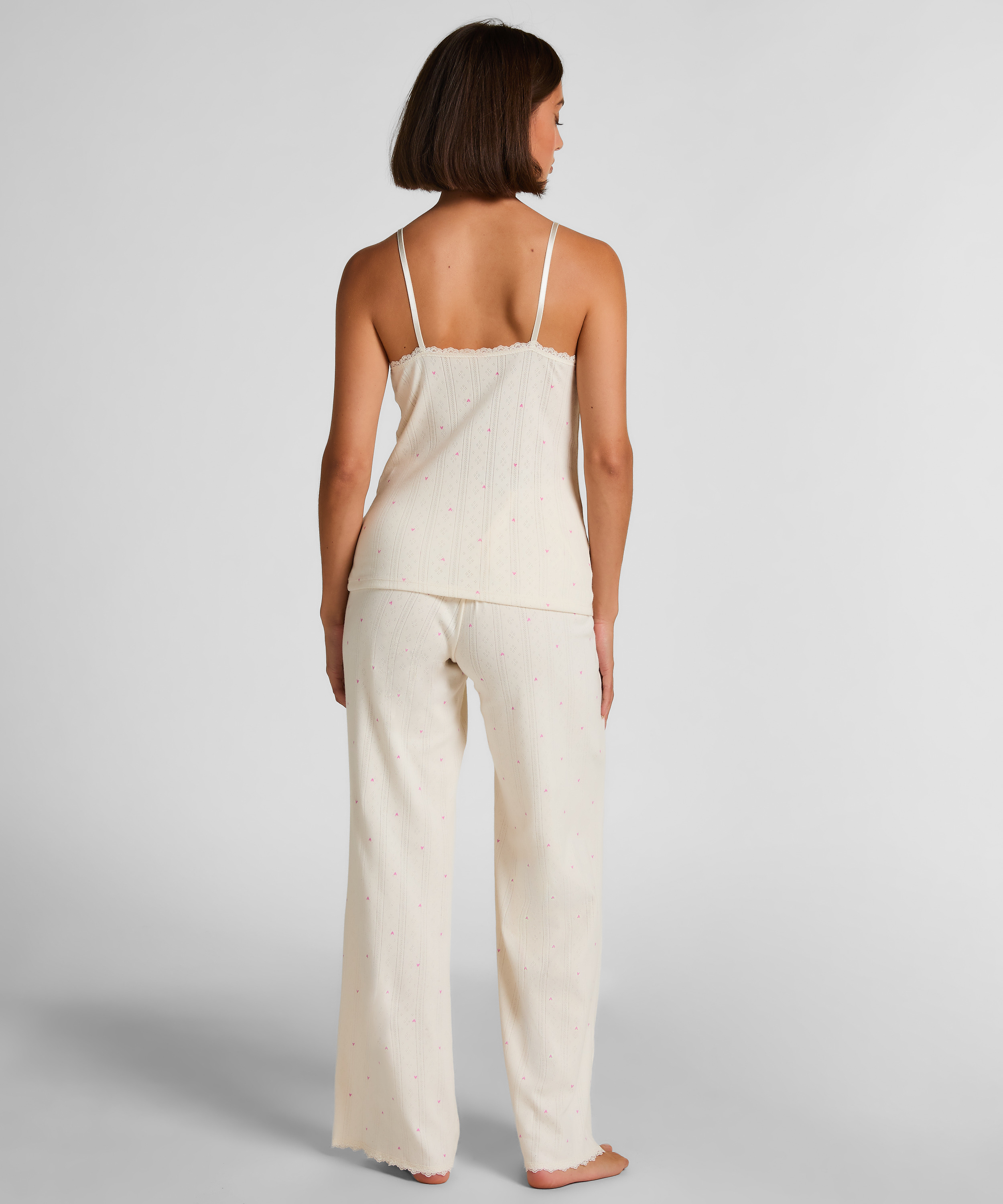 Pointelle Pant, Hvit, main