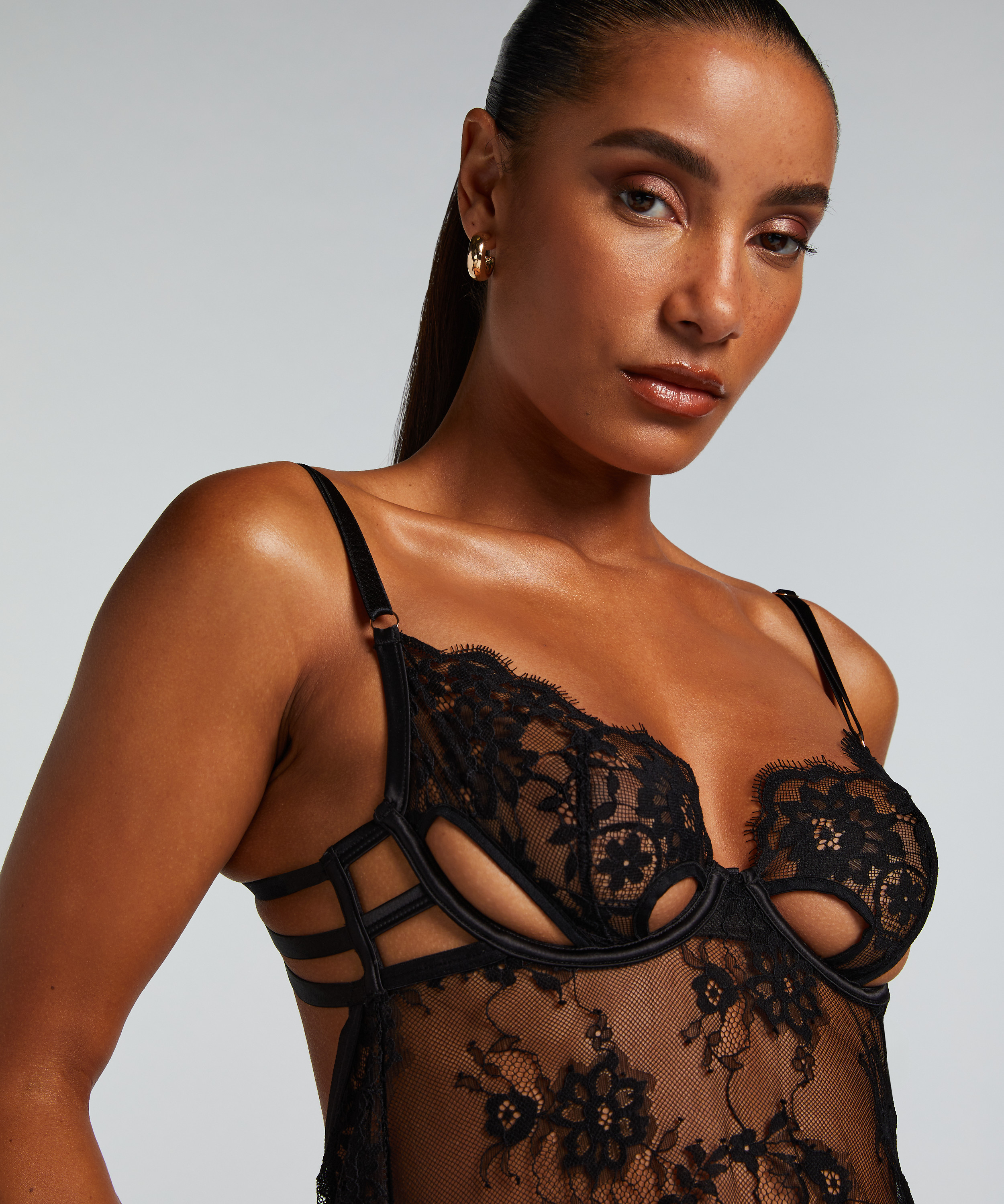 Underkjole Mya, Svart, main