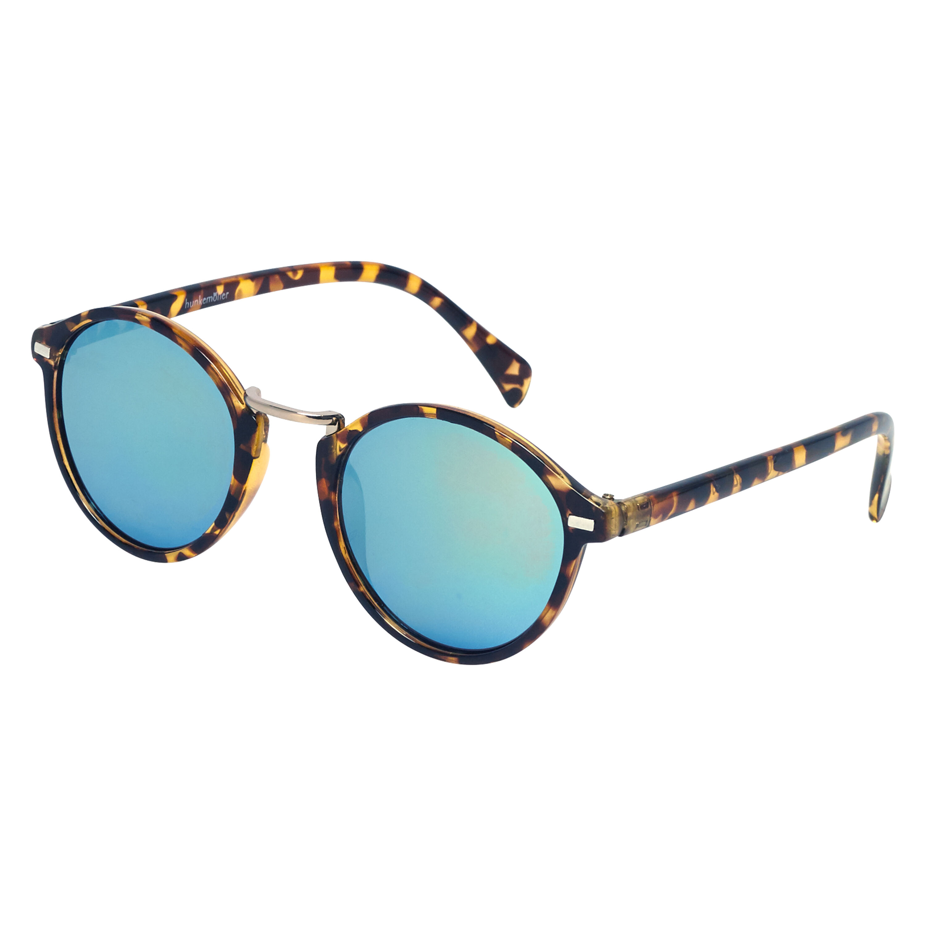 Mirror Round Sunglasses, Brun