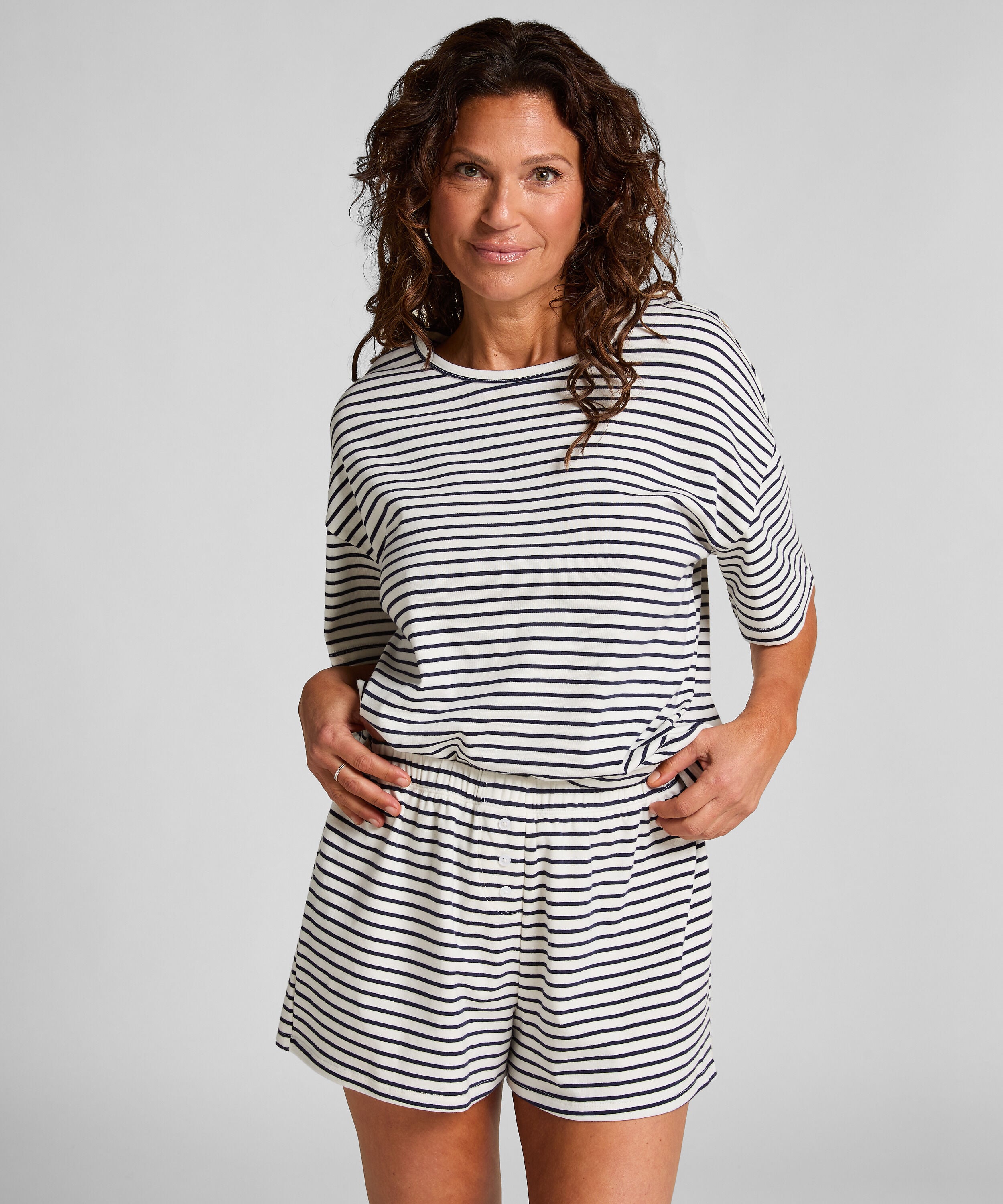 Pyjamasett Jersey, Blå