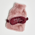 Hot Water Bottle And Eye Mask Set, Rosa
