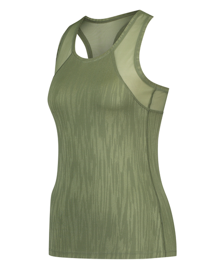 HKMX Sport slim fit tanktopp, Grønn