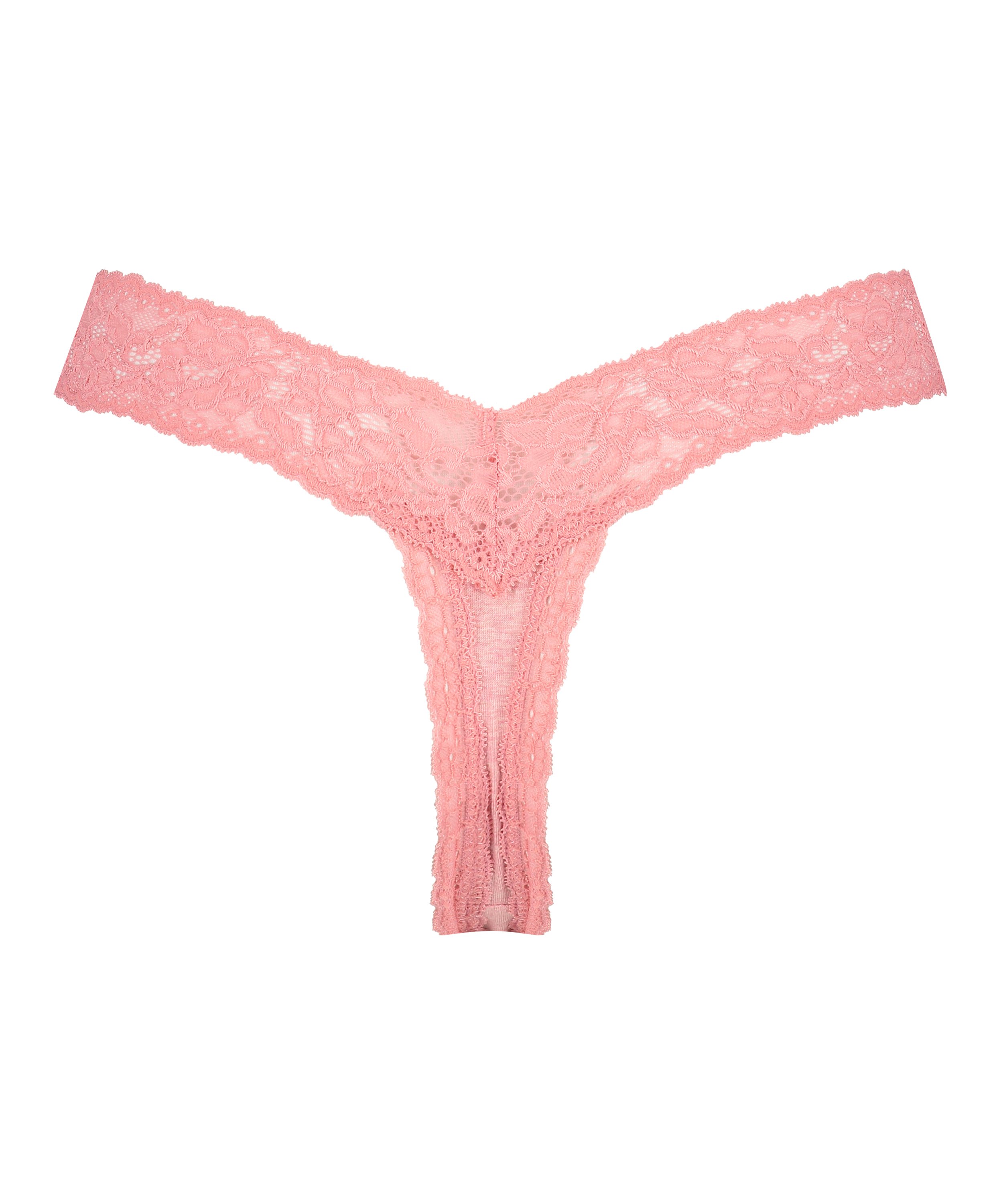 Katoen ekstra lav g-streng, Rosa, main