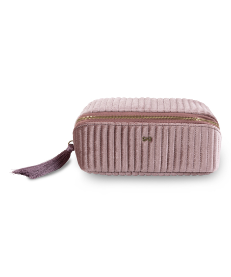 Velvet Make-Up Bag, Rosa