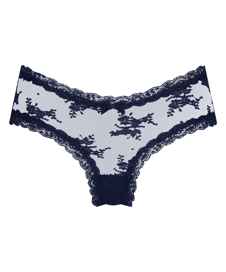 Brasiliansk truse V-shape Mesh, Bl&aring;