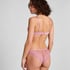 Invisible brasiliansk truse Lace Back, Rosa