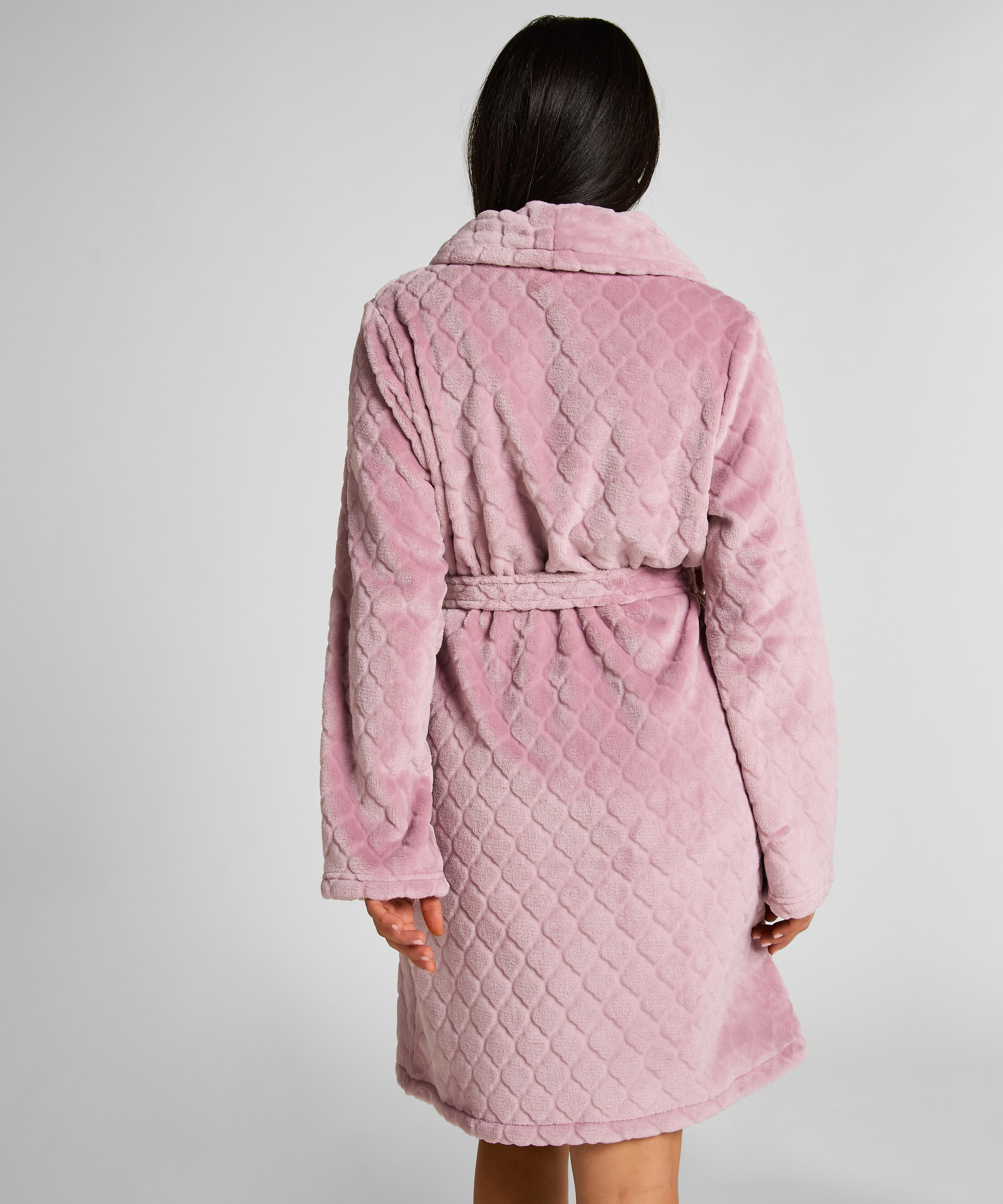 K&aring;pe i kort fleece, Lilla, main