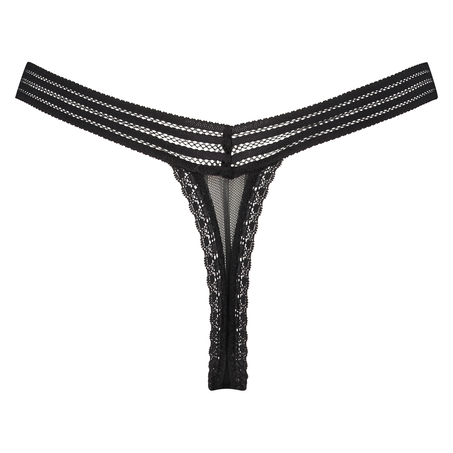 Kira Low Thong, Svart