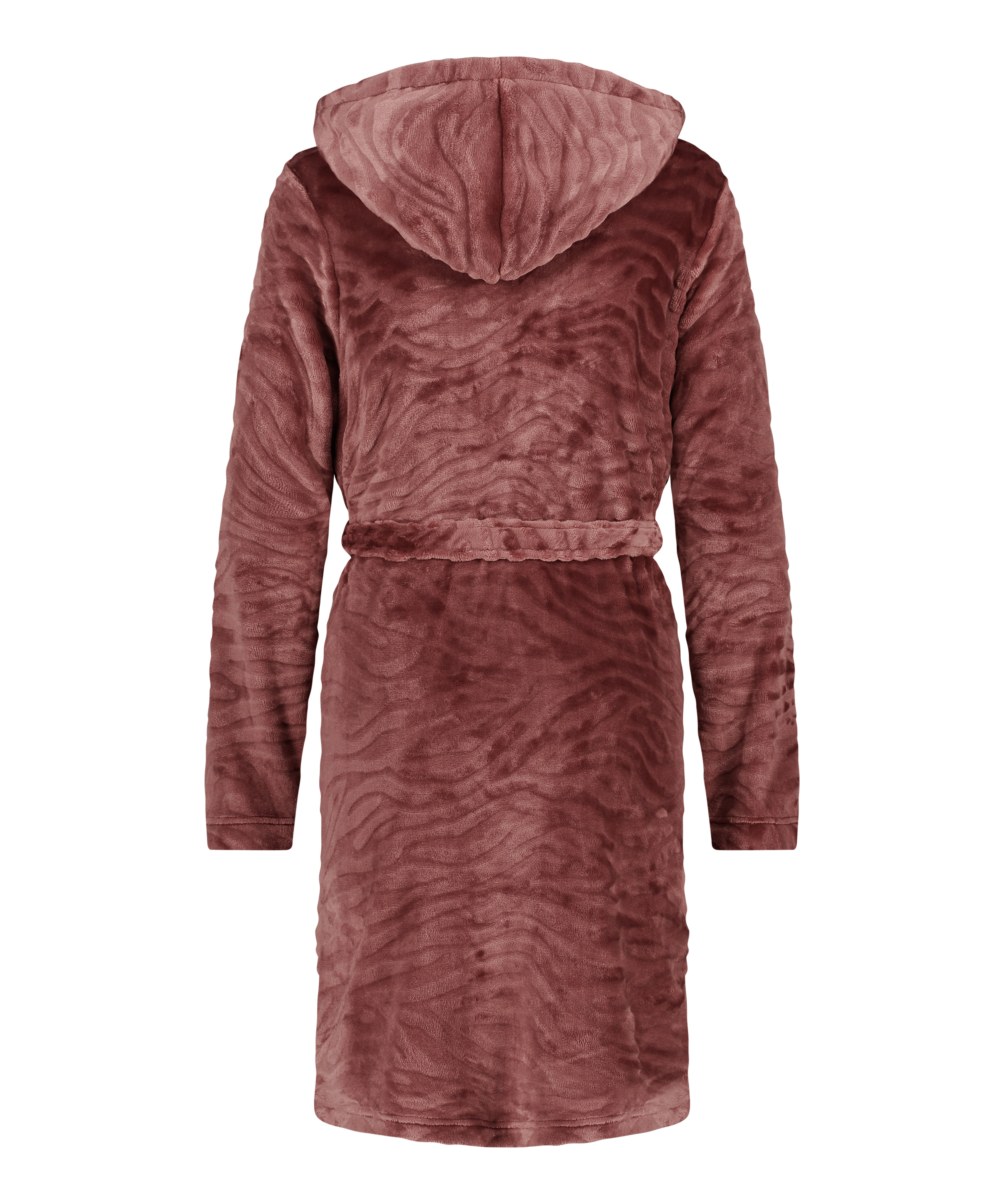 Fleece rib kort badekåpe, Lilla, main