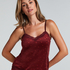 Cami-topp Velours Lace, Lilla