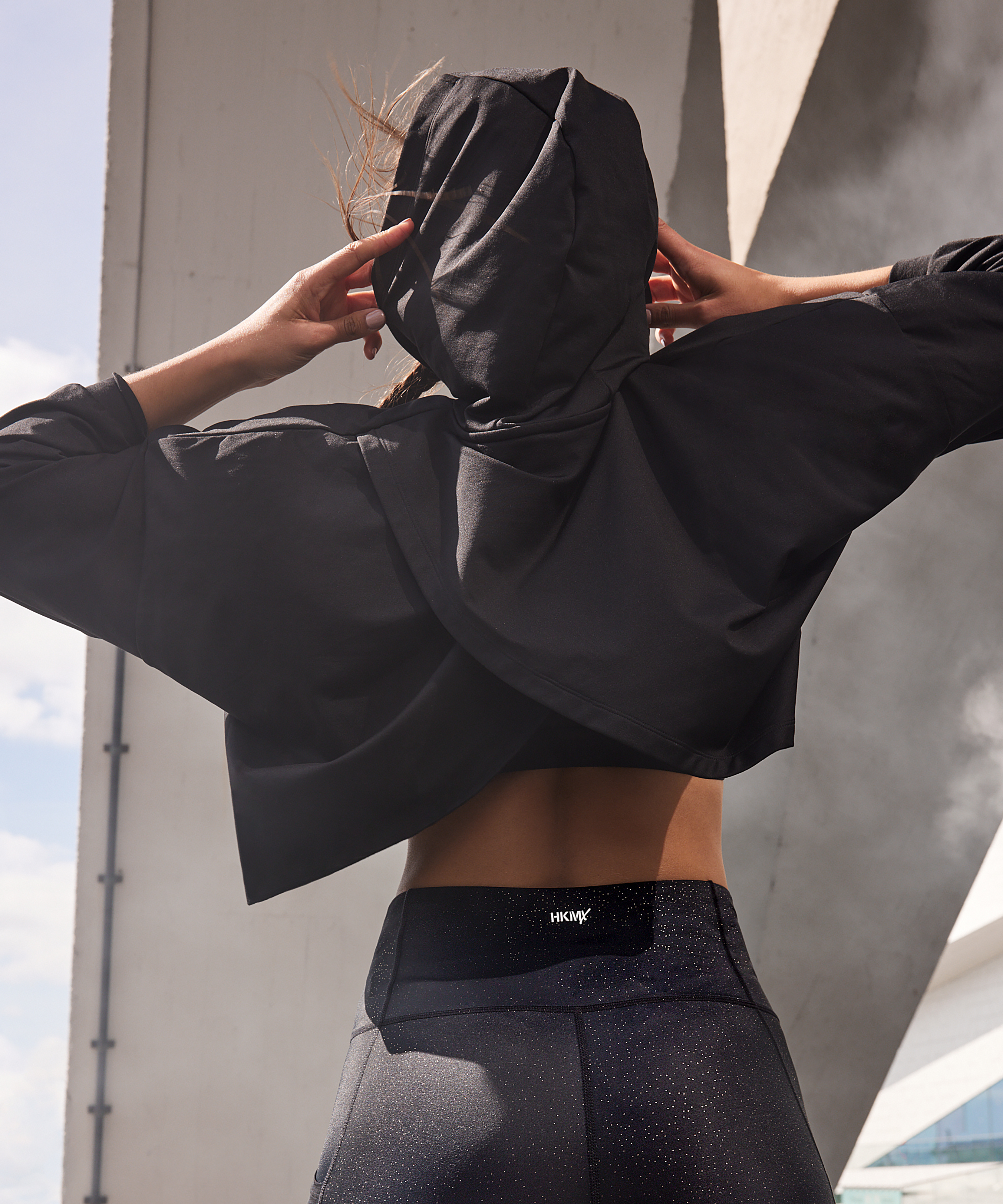 HKMX Flow hettegenser, Svart, main