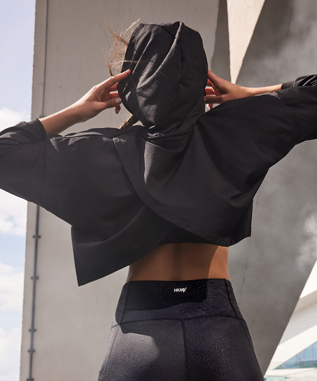 HKMX Flow hettegenser, Svart