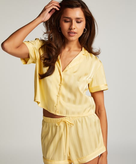 Pyjamasett Satin, Gul