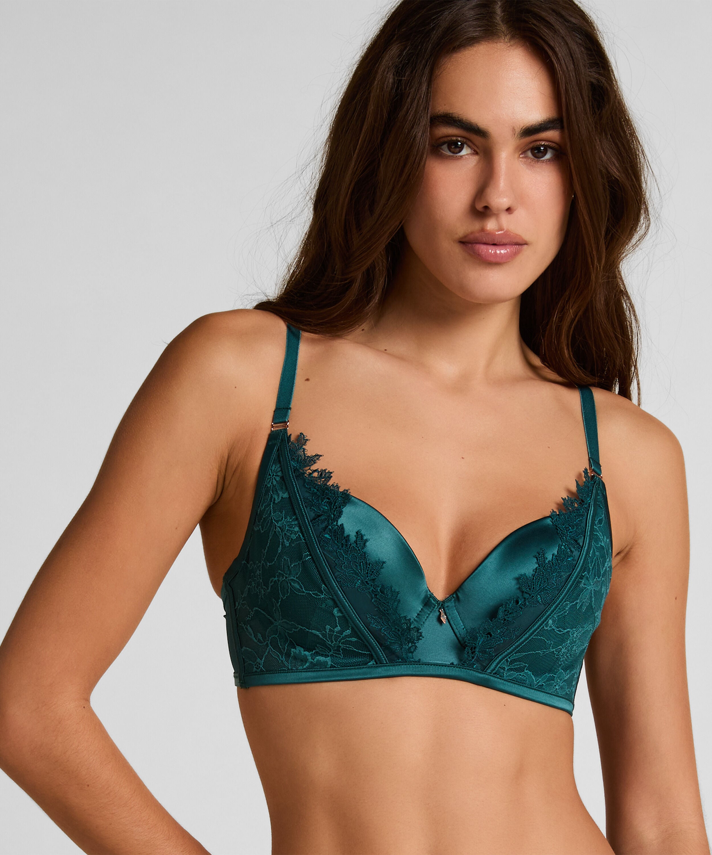 Julia Longline polstret spile-BH, Grønn