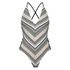 Jacquard Goddess Swimsuit Doutzen, Svart