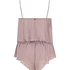 Chiffon pliss&eacute; camisole-sett, Lilla