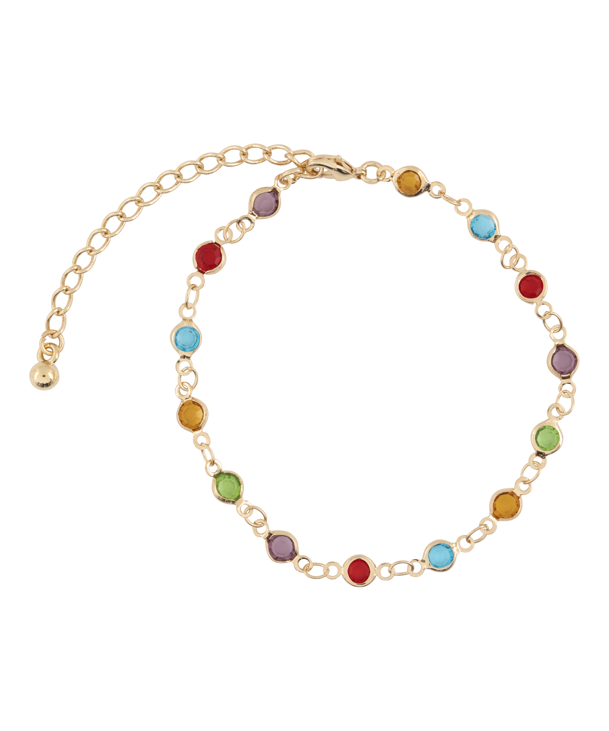 Armbånd med edelstener, Gul, main