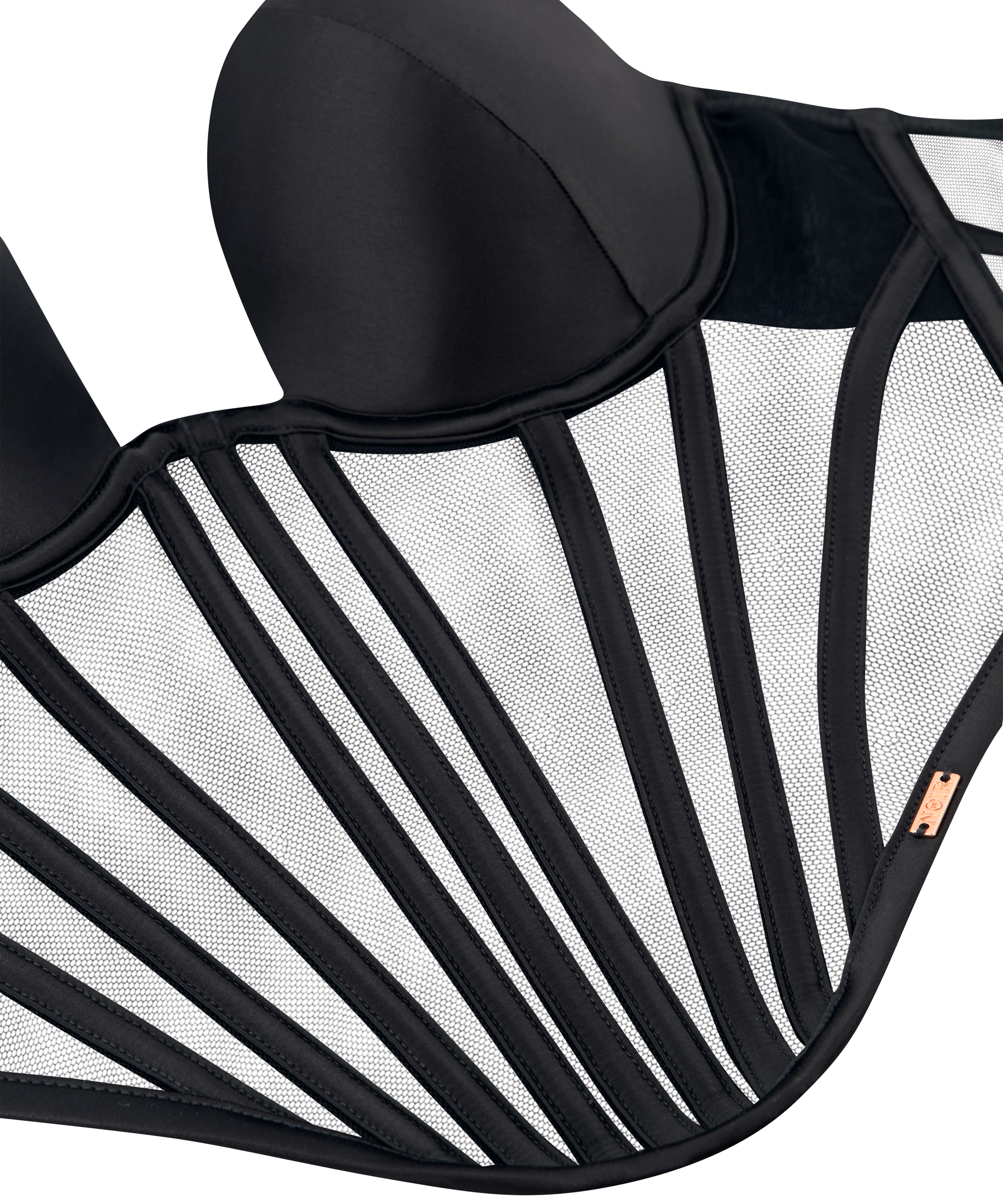 Bustier Paige, Svart, main