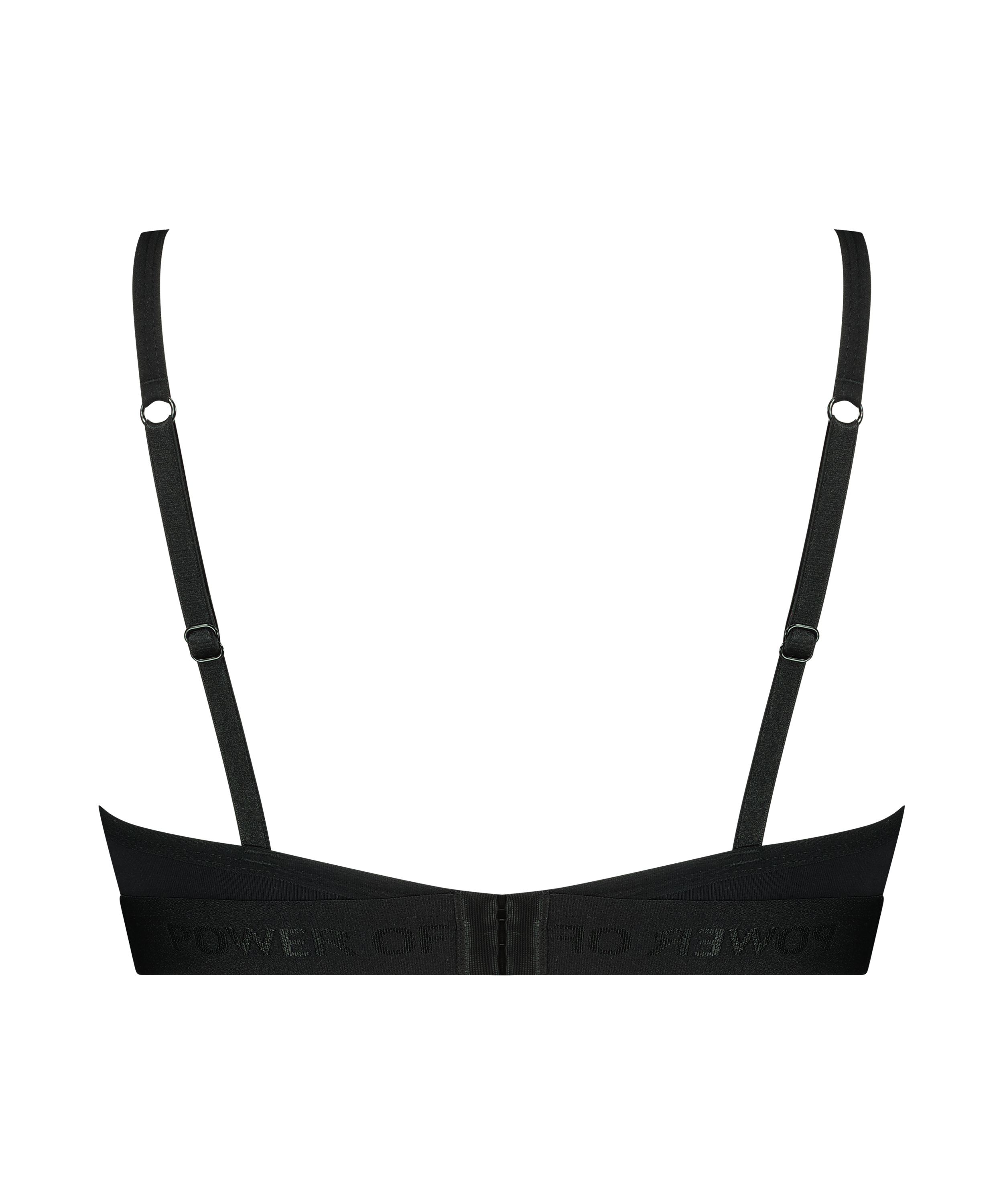 Cutie triangle bralette, Svart, main