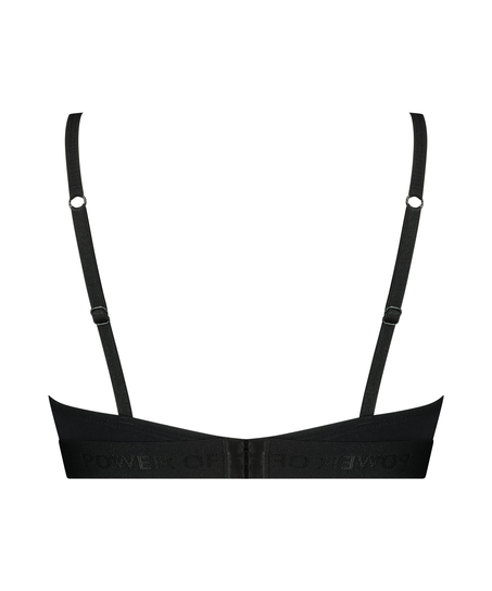Cutie triangle bralette, Svart