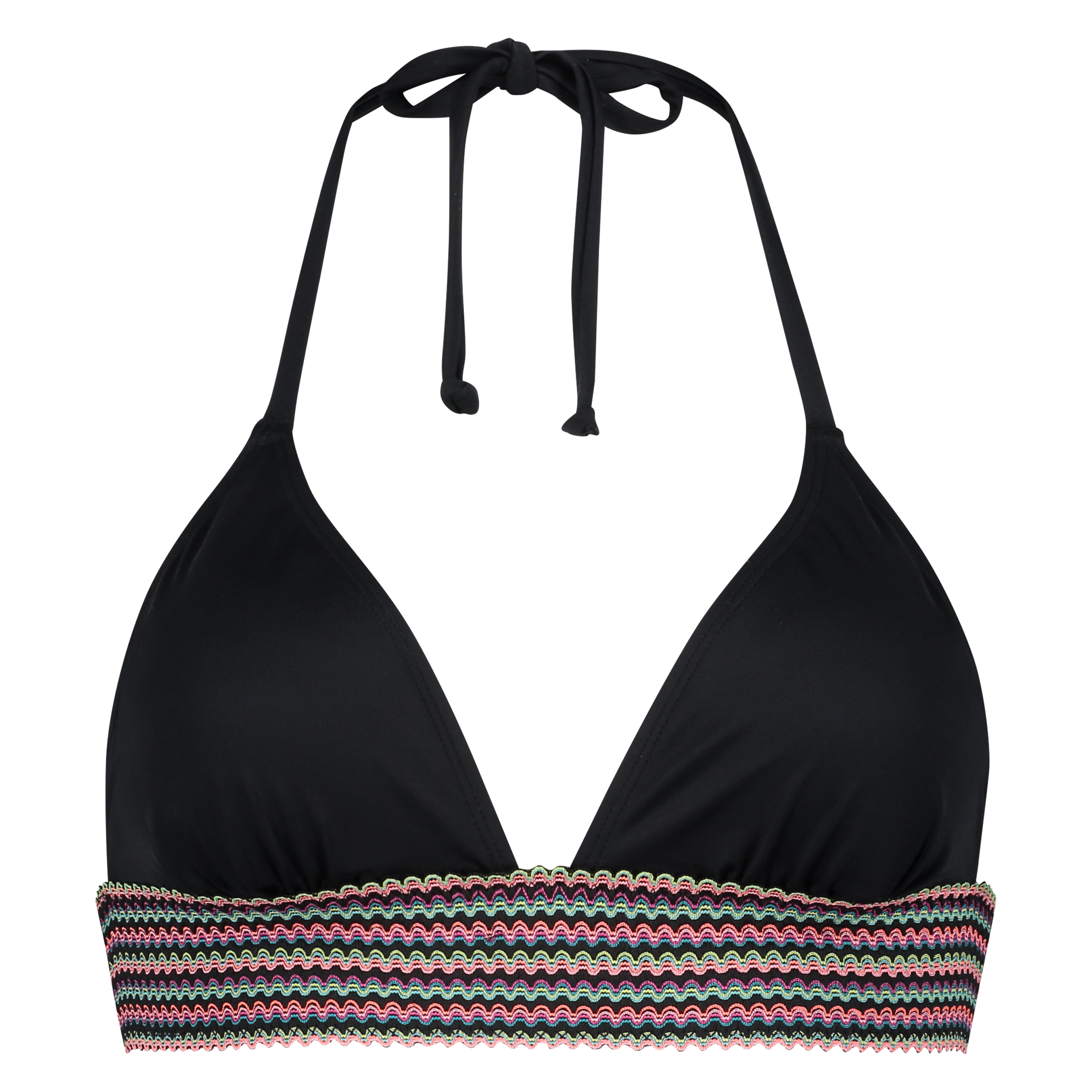 Paradise Halter Bikini Top, Svart, main