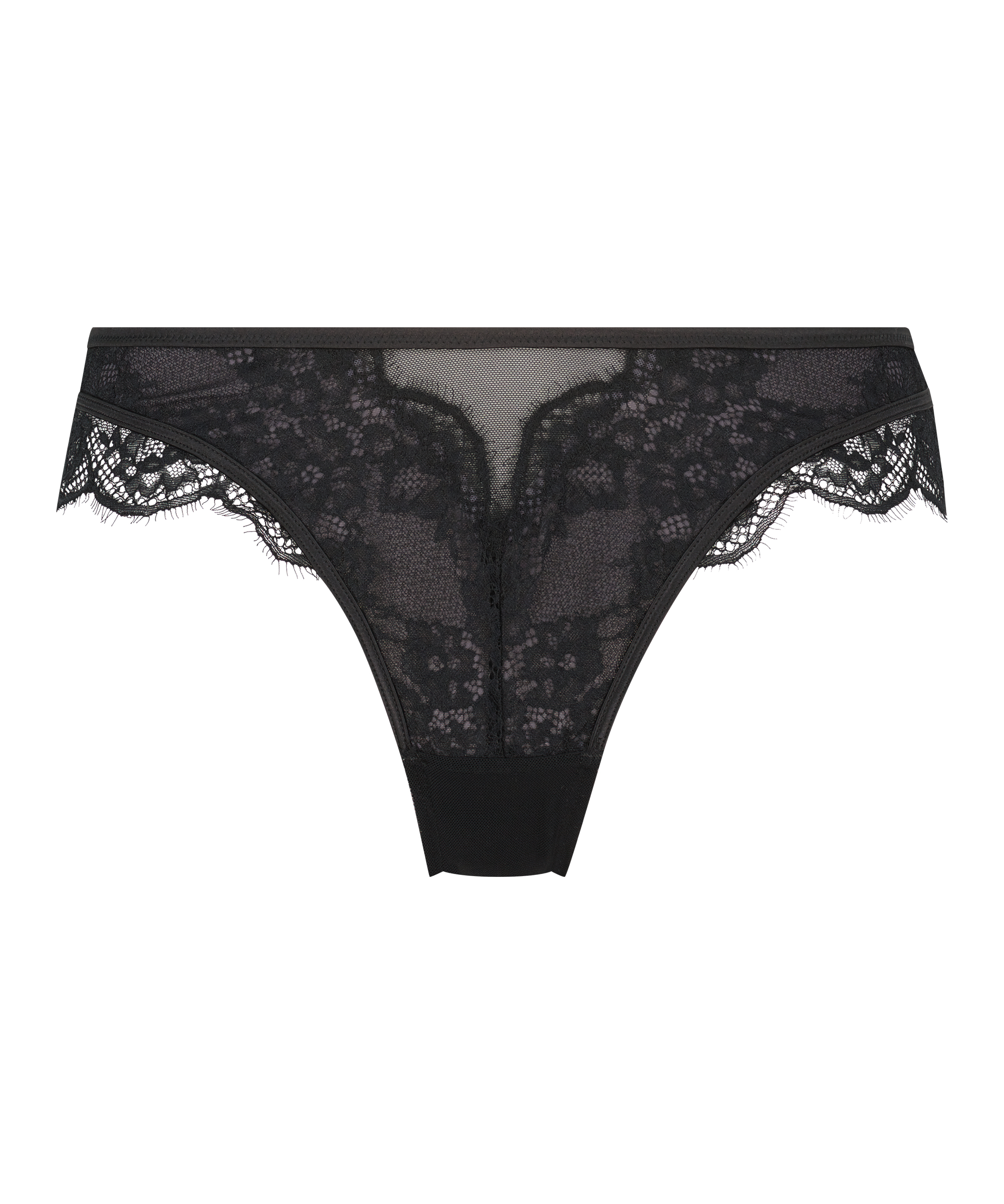 Elissa brazilian med h&oslash;y utskj&aelig;ring, Svart, main