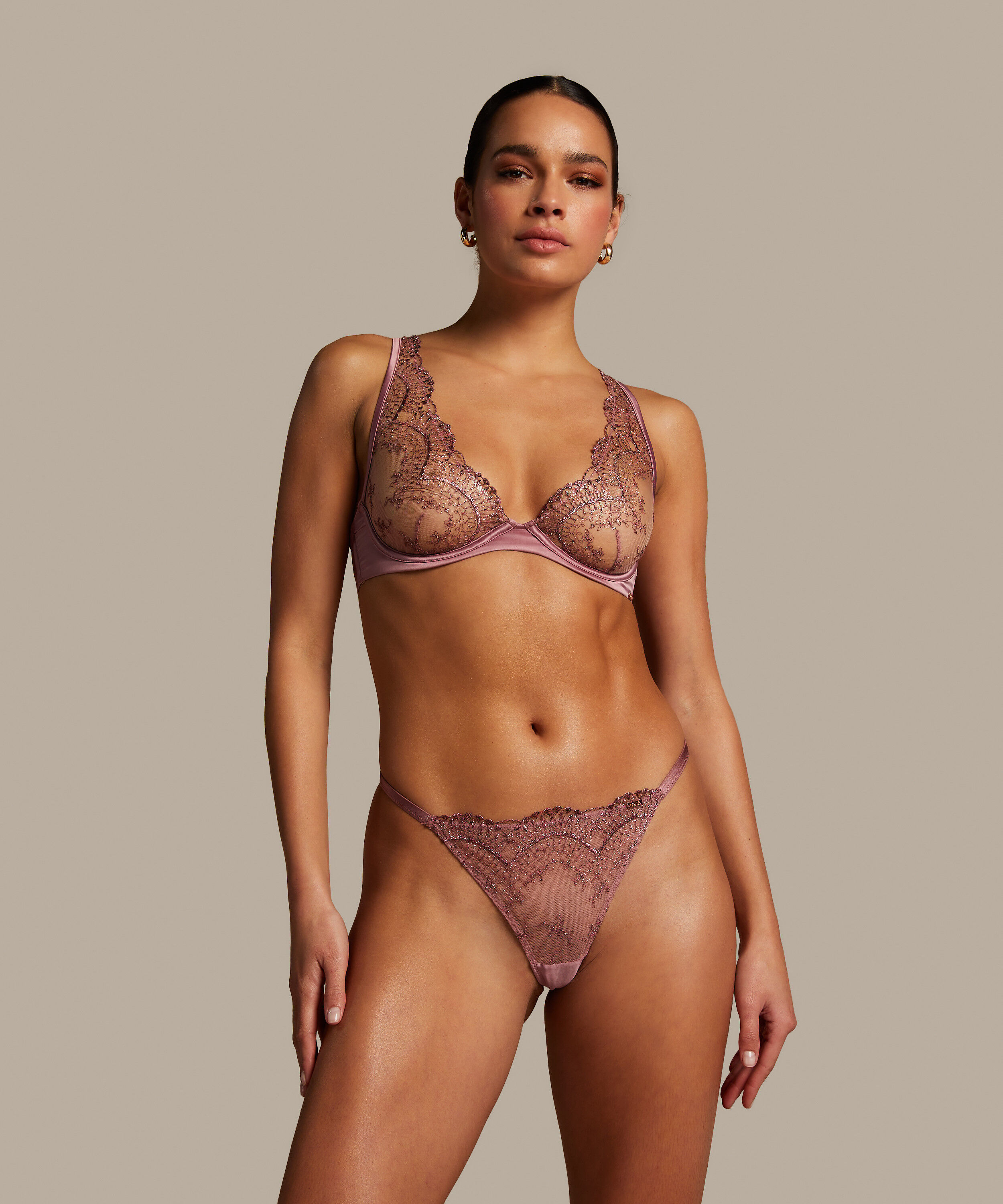 Uf&ocirc;ret BH med b&oslash;yle Christine, Rosa