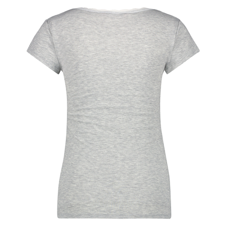 Top Rib V-Neck, Gr&aring;