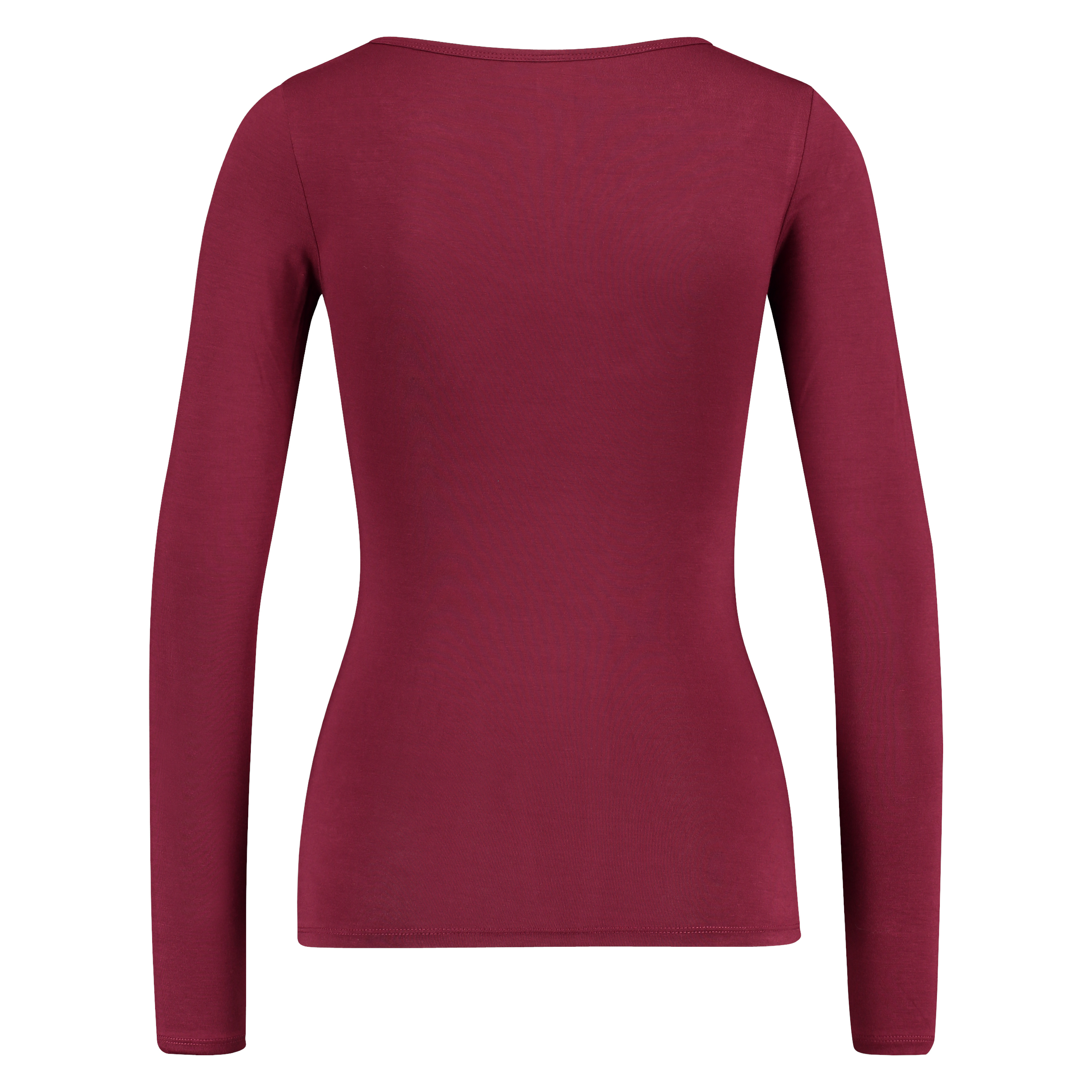 Top v-neck lace, R&oslash;d, main