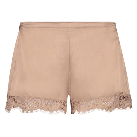 Scallop Lace silk pyjama shorts, Rosa