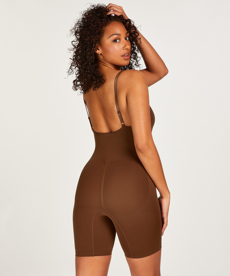 S&oslash;ml&oslash;s forsterkende bodysuit med h&oslash;ye ben, R&oslash;d