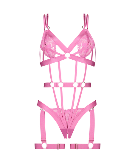 Private Body med åpent skritt Hedonist, Rosa