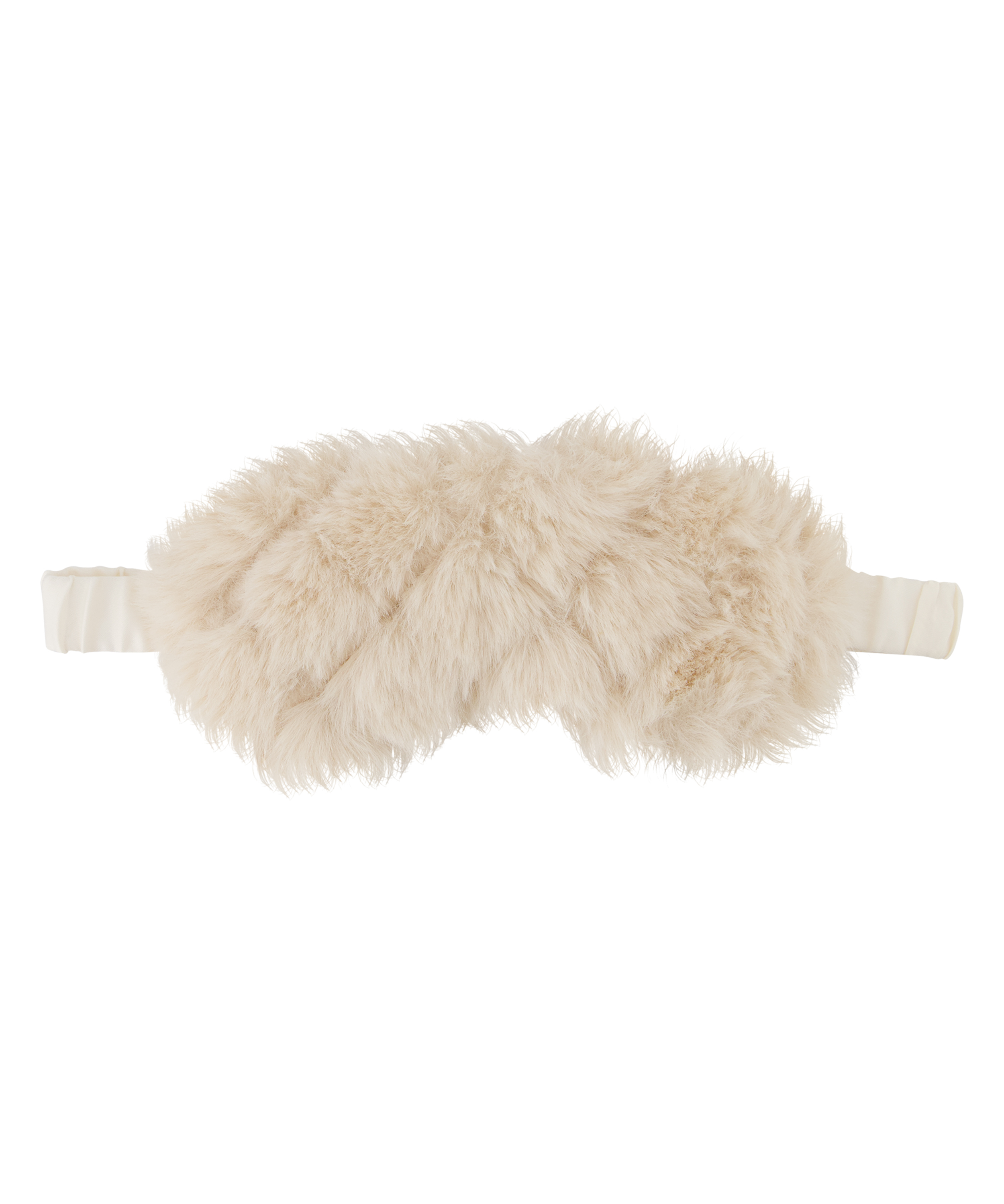 Sovemaske Fake Fur, Hvit, main