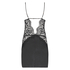 Silk Slip Dress, Svart