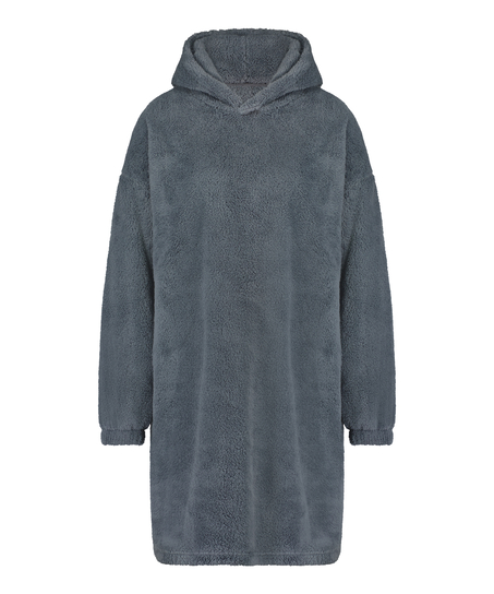 Snuggle fleece loungekjole, Gr&oslash;nn