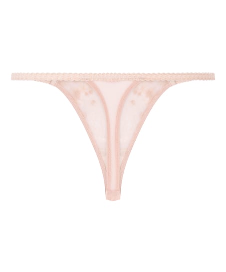 Chloe string med h&oslash;y skj&aelig;ring, Rosa