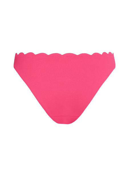 Høykuttet Bikini Underdel Scallop, Rosa