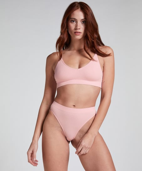 G-streng med høy skjæring Dianne, Rosa