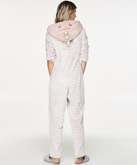 Novelty Fleece Onesie, Rosa