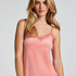 Cami-topp Velours Lace, Rosa