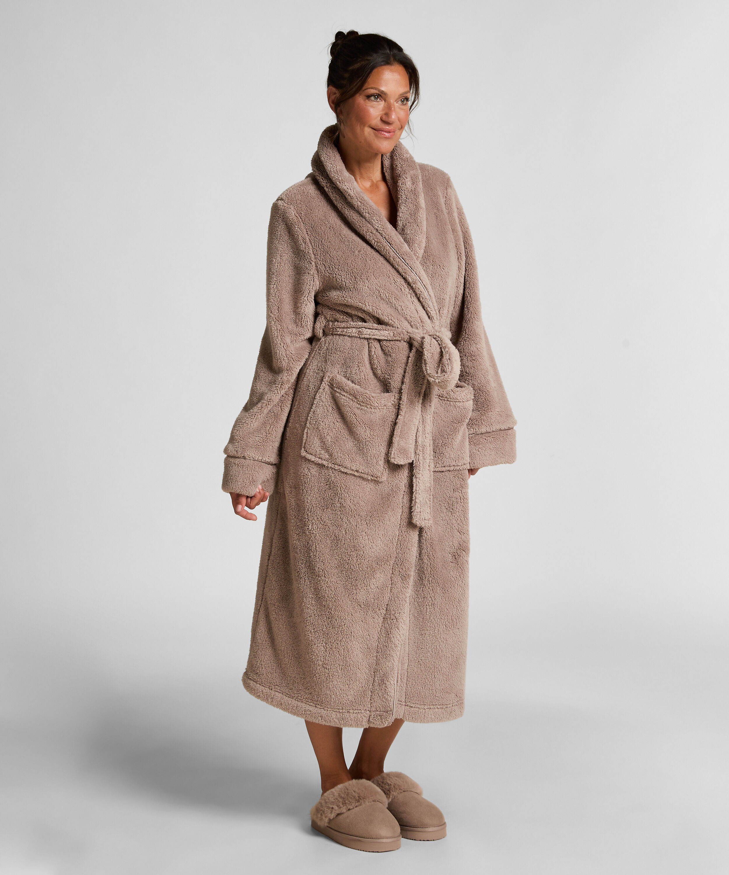 Badekåpe Fleece, Beige