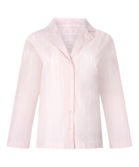 Pyjamatopp Bomull Poplin, Rosa