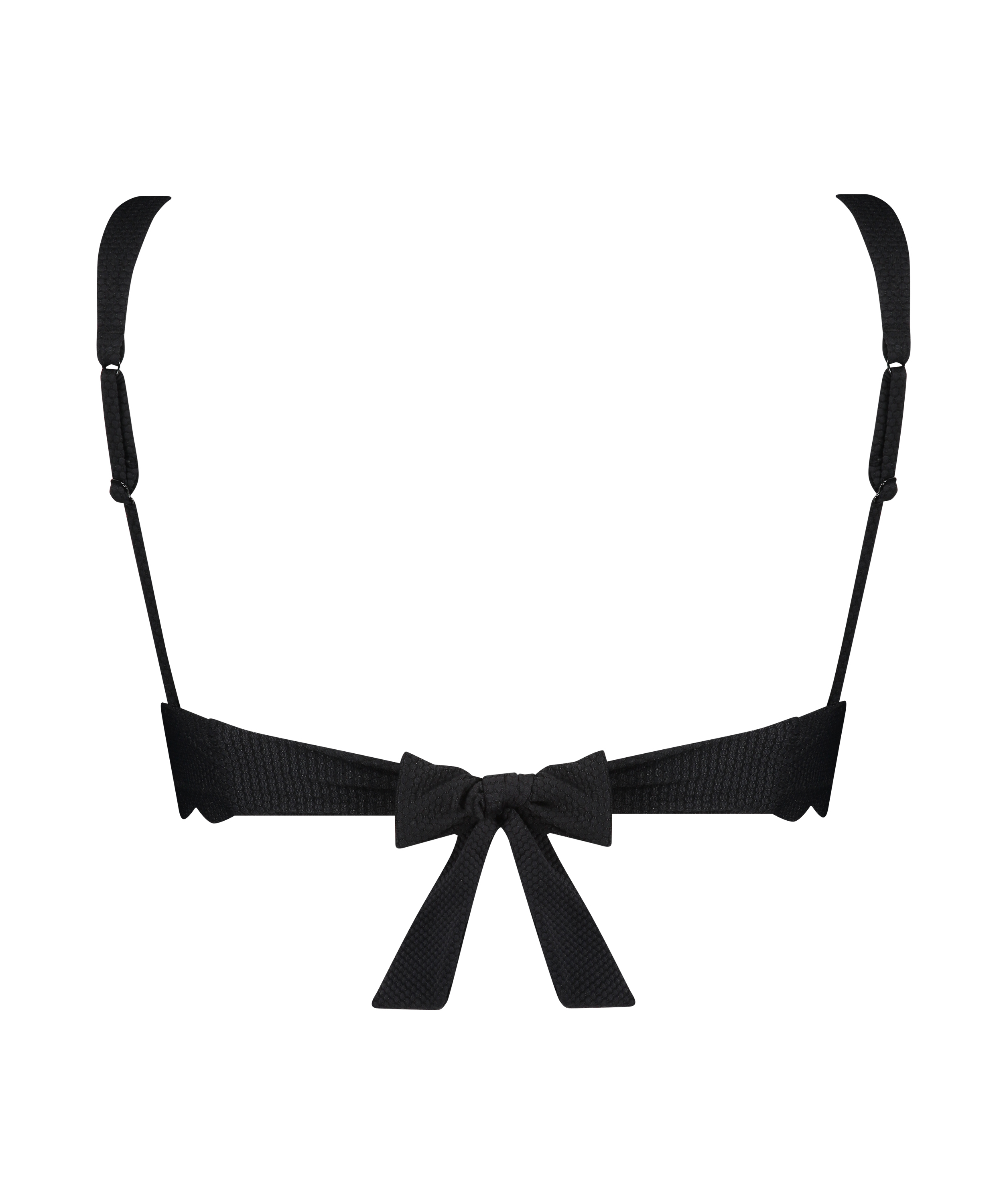 Scallop triangle bikinitopp, Svart, main