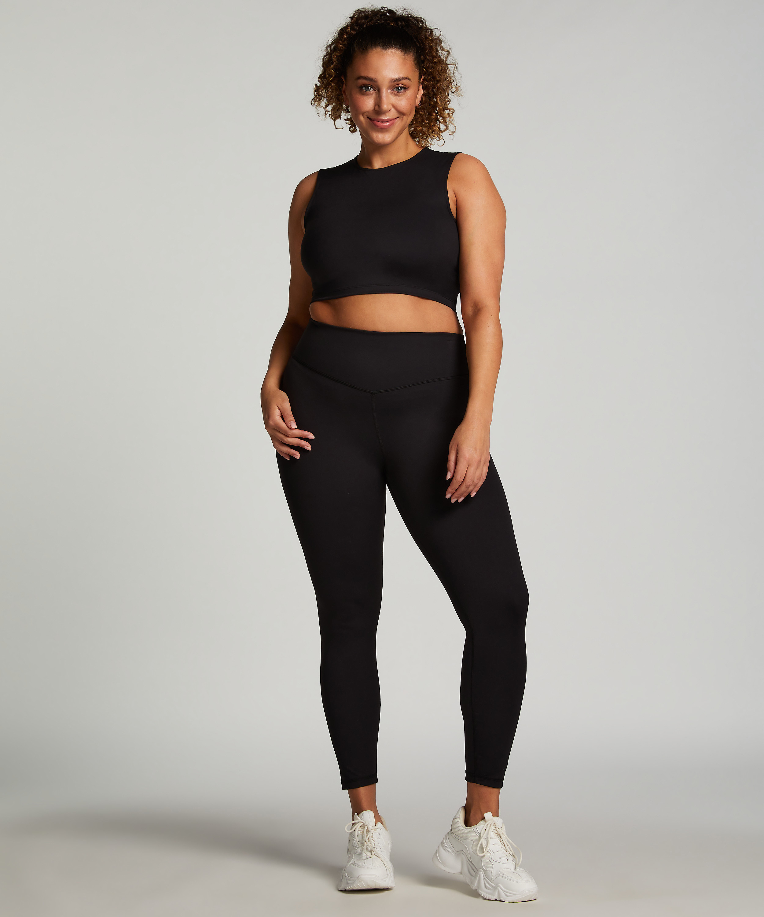 HKMX leggings med høy midje, Svart, main