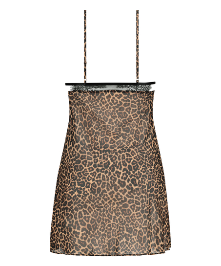 Slipkjole Chiffon Holly, Svart