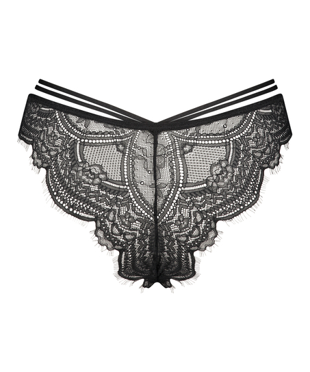 Sian brasiliansk truse med høy skjæring, Svart