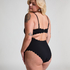 Badedrakt Bandeau Scallop, Svart