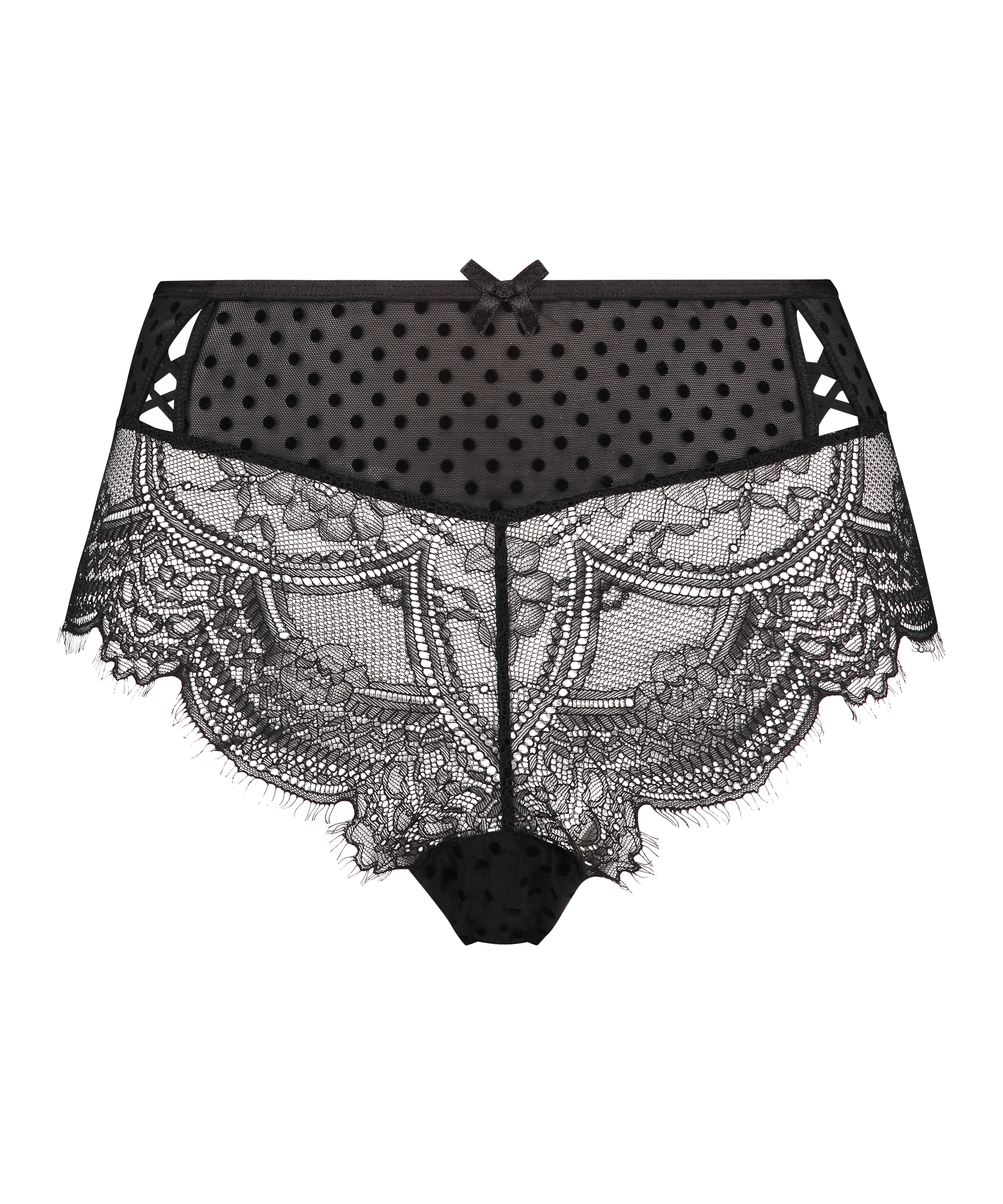 Aylin brasiliansk truse med kurvet form, Svart, main