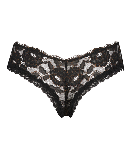 Kamari V-shape brasiliansk truse, Svart