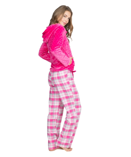 Pyjama pants Teddy check, Rosa